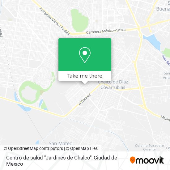 Centro de salud "Jardines de Chalco" map