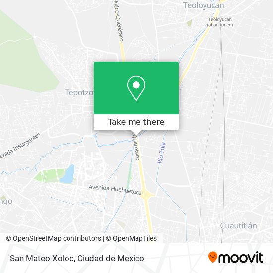 How to get to San Mateo Xoloc in Tepotzotlán by Bus or Train?