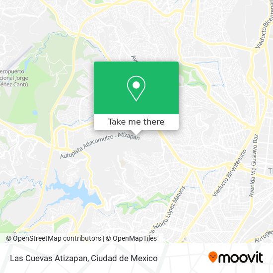Mapa de Las Cuevas Atizapan