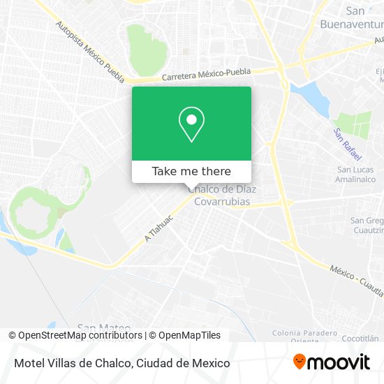 Mapa de Motel Villas de Chalco