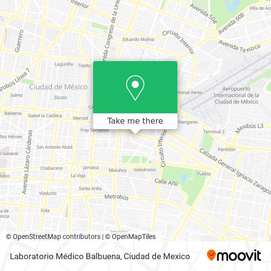 Mapa de Laboratorio Médico Balbuena