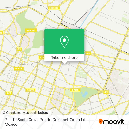 Puerto Santa Cruz - Puerto Cozumel map
