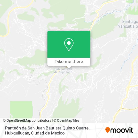 Panteón de San Juan Bautista Quinto Cuartel, Huixquilucan map