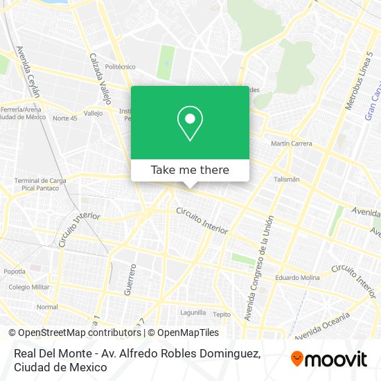 Mapa de Real Del Monte - Av. Alfredo Robles Dominguez
