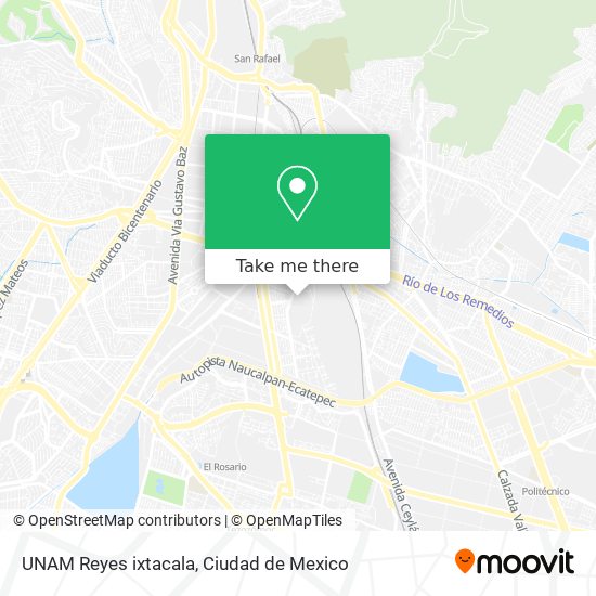 Mapa de UNAM Reyes ixtacala