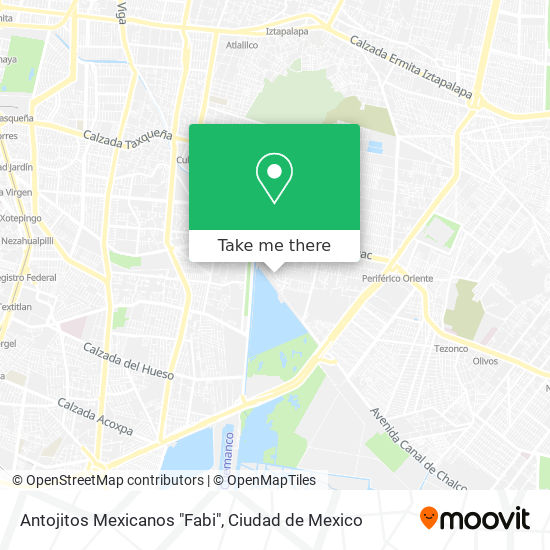 Antojitos Mexicanos "Fabi" map
