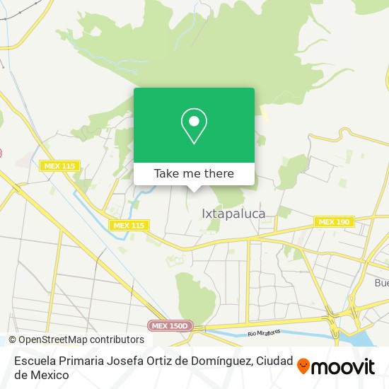 Escuela Primaria Josefa Ortiz de Domínguez map