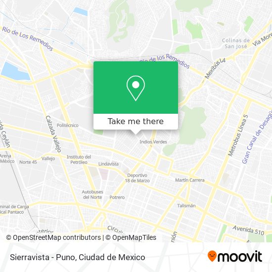 Mapa de Sierravista - Puno