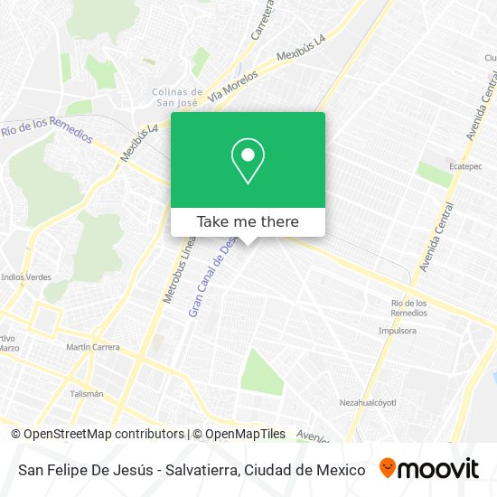 Mapa de San Felipe De Jesús - Salvatierra