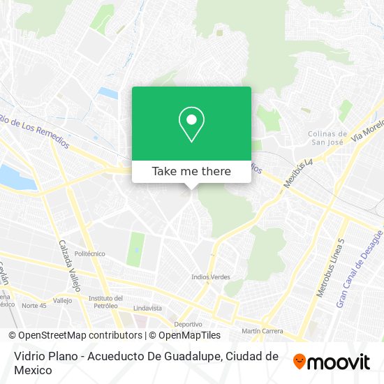 Mapa de Vidrio Plano - Acueducto De Guadalupe