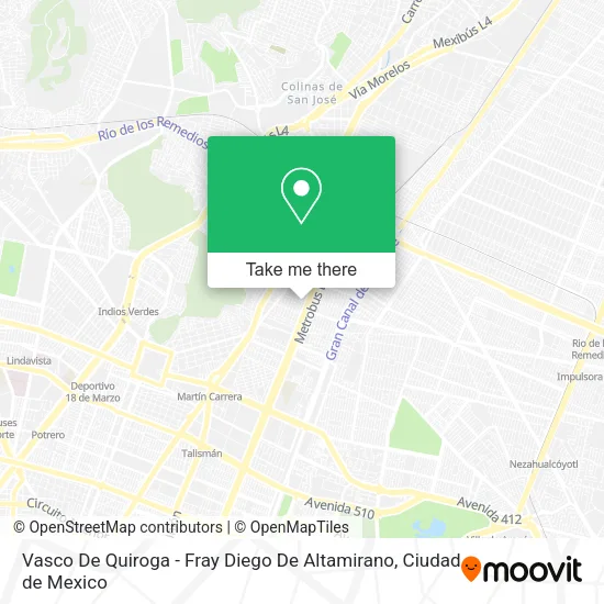 Mapa de Vasco De Quiroga - Fray Diego De Altamirano