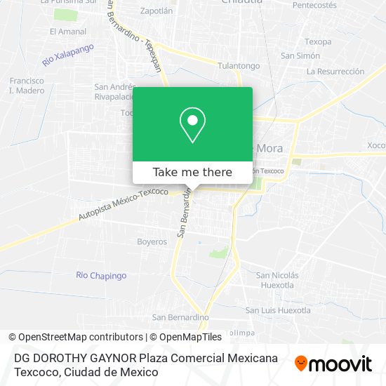 DG DOROTHY GAYNOR Plaza Comercial Mexicana Texcoco map