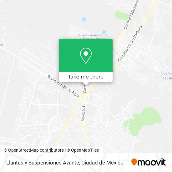 Llantas y Suspensiones Avante map