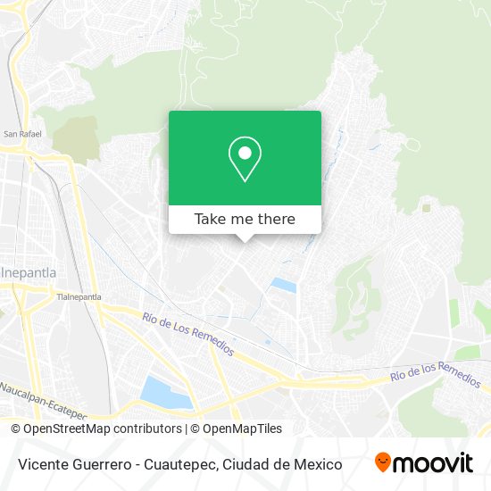 Vicente Guerrero - Cuautepec map