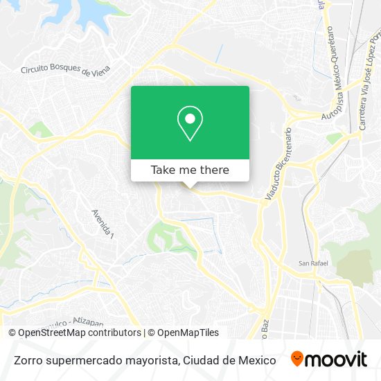 Zorro supermercado mayorista map