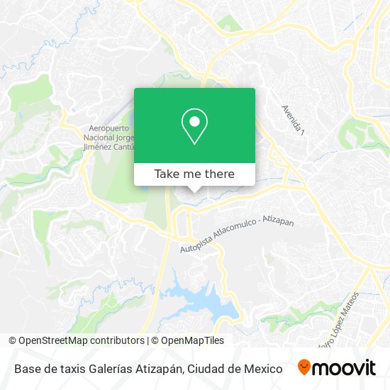 Base de taxis Galerías Atizapán map