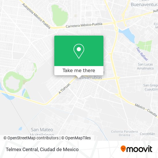 Mapa de Telmex Central