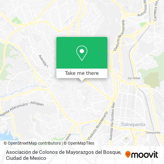 Asociación de Colonos de Mayorazgos del Bosque map