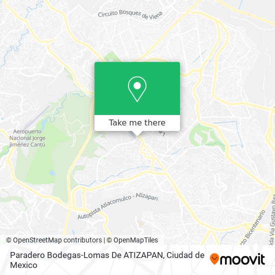 Mapa de Paradero Bodegas-Lomas De ATIZAPAN