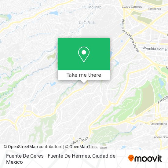 Mapa de Fuente De Ceres - Fuente De Hermes