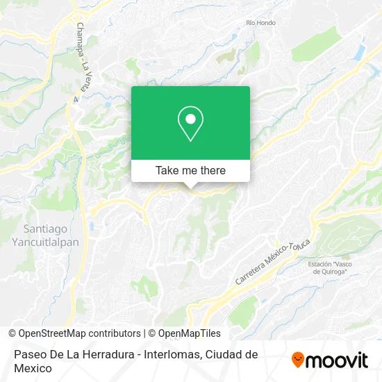 Paseo De La Herradura - Interlomas map