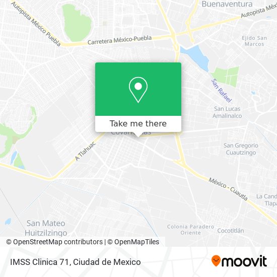 IMSS Clinica 71 map