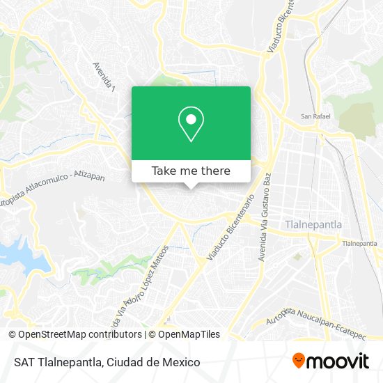 SAT Tlalnepantla map