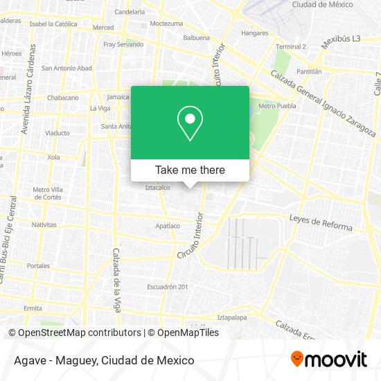 Agave - Maguey map