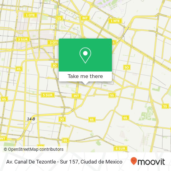 Av. Canal De Tezontle - Sur 157 map