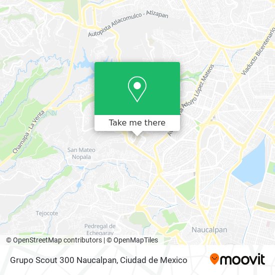 Mapa de Grupo Scout 300 Naucalpan