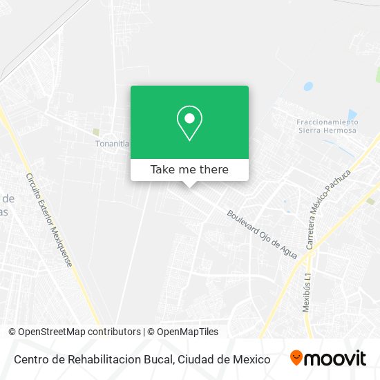 Mapa de Centro de Rehabilitacion Bucal