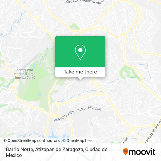 Mapa de Barrio Norte, Atizapan de Zaragoza