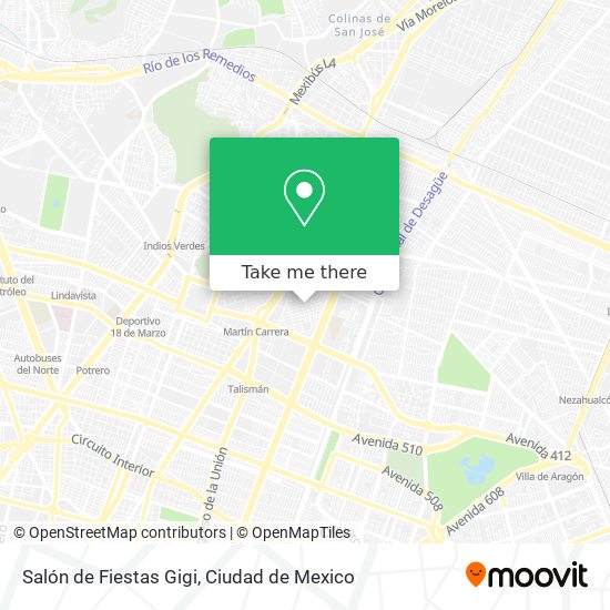 Salón de Fiestas Gigi map