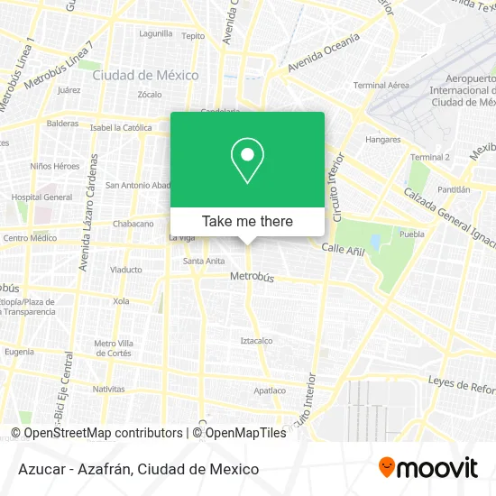Azucar - Azafrán map