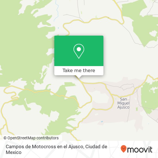 Campos de Motocross en el Ajusco map