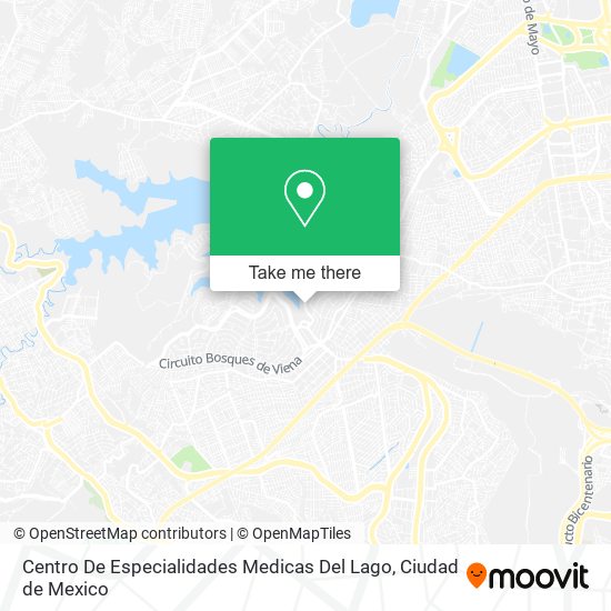 Mapa de Centro De Especialidades Medicas Del Lago