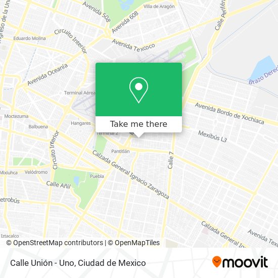 Calle Unión - Uno map