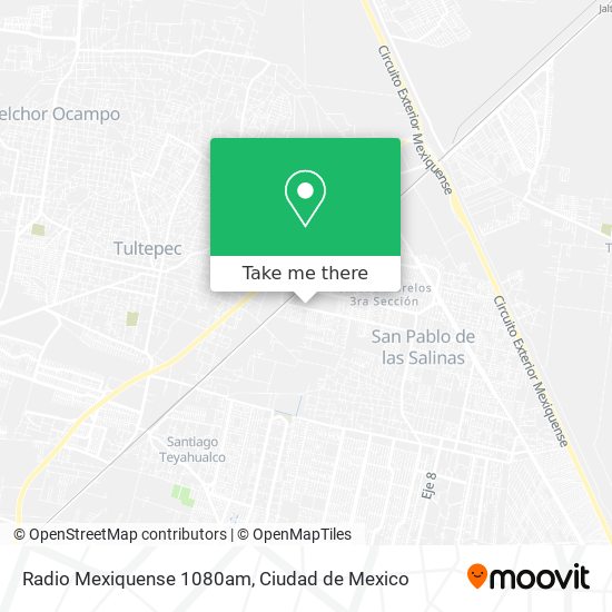 Radio Mexiquense 1080am map