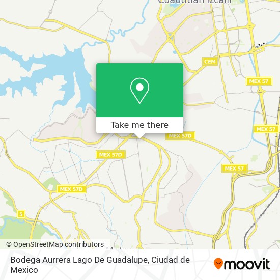 Bodega Aurrera Lago De Guadalupe map