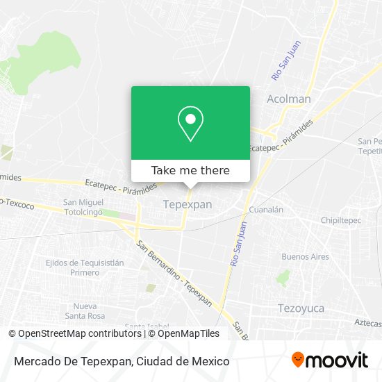 Mapa de Mercado De Tepexpan