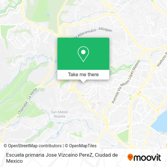 Escuela primaria Jose Vizcaino PereZ map