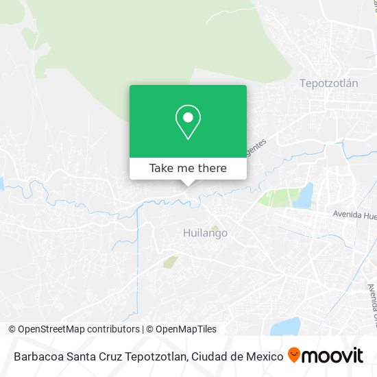 Mapa de Barbacoa Santa Cruz Tepotzotlan