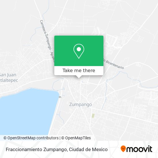 Fraccionamiento Zumpango map
