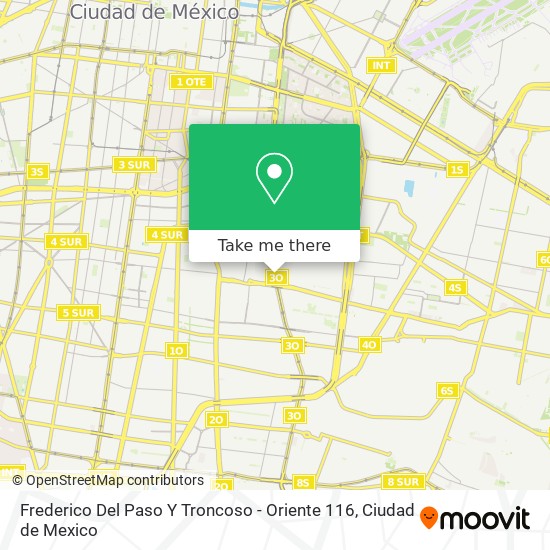 Frederico Del Paso Y Troncoso - Oriente 116 map