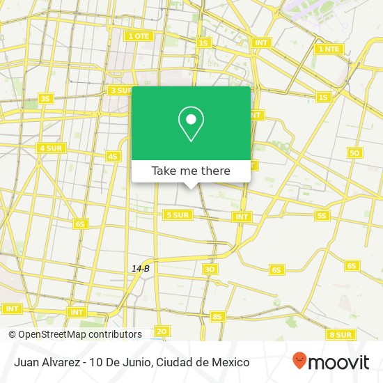 Juan Alvarez - 10 De Junio map
