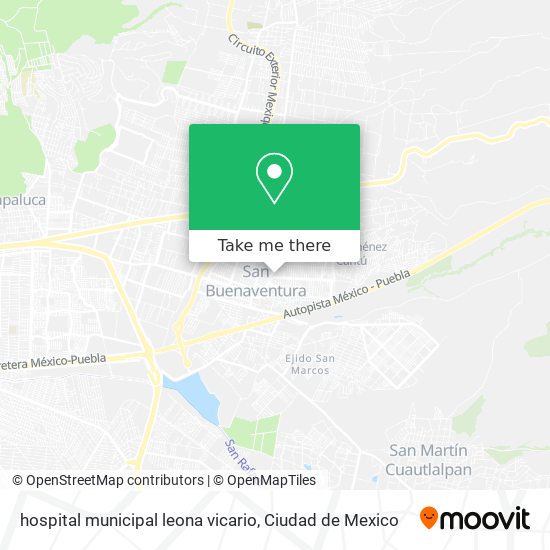 hospital municipal leona vicario map