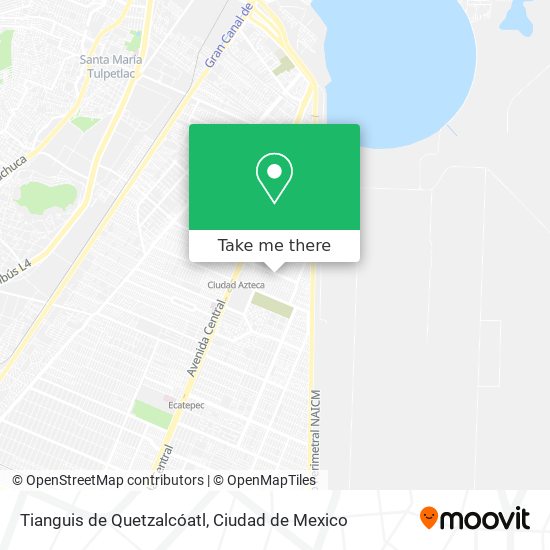 Tianguis de Quetzalcóatl map