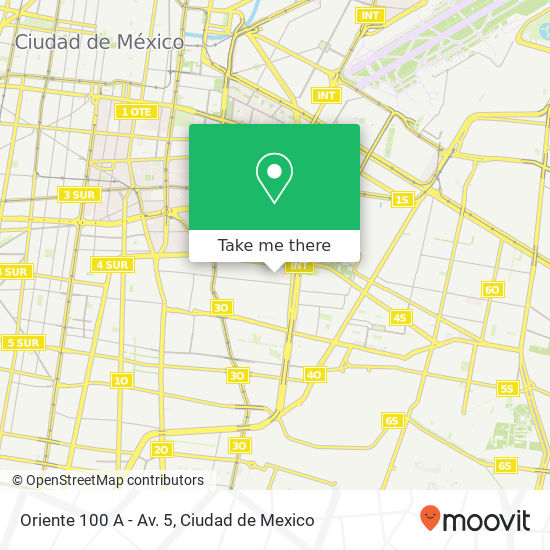 Oriente 100 A - Av. 5 map