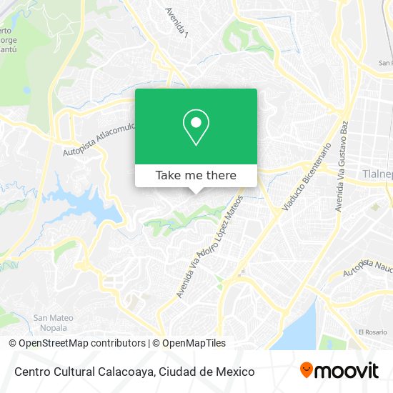 Mapa de Centro Cultural Calacoaya