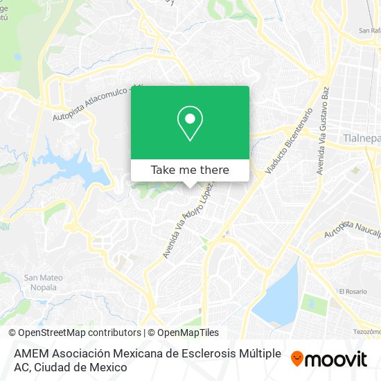 AMEM  Asociación Mexicana de Esclerosis Múltiple AC map